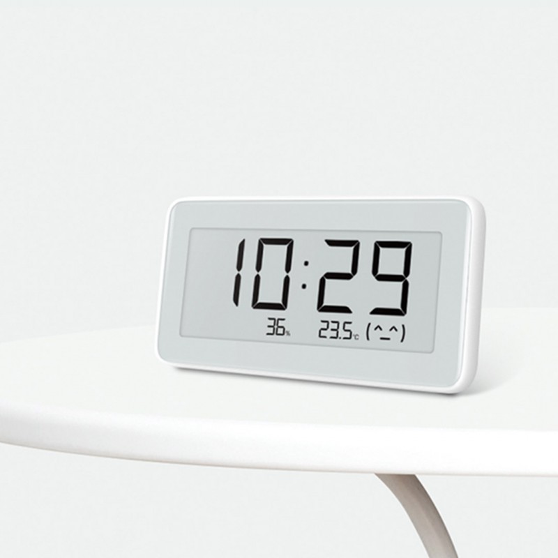Часы с датчиком температуры и влажности E-ink  ("жидкие чернила") Xiaomi Mijia Temperature And Humidity Electronic Watch
